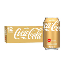 Carica l'immagine nel visualizzatore di Gallery, 12 Lattine Coca-Cola Vanilla, bevanda al gusto Vaniglia