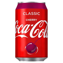 Carica l&#39;immagine nel visualizzatore di Gallery, 12 Lattine Coca-Cola Cherry, bevanda alla ciliegia
