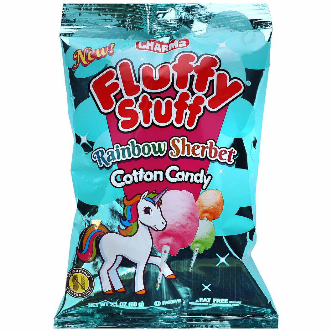 Charms Fluffy Stuff Cotton Candy Rainbow Sherbet 60g