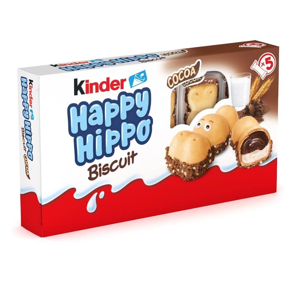 Happy Hippo, biscotto ripieno con cioccolato 5 pezzi