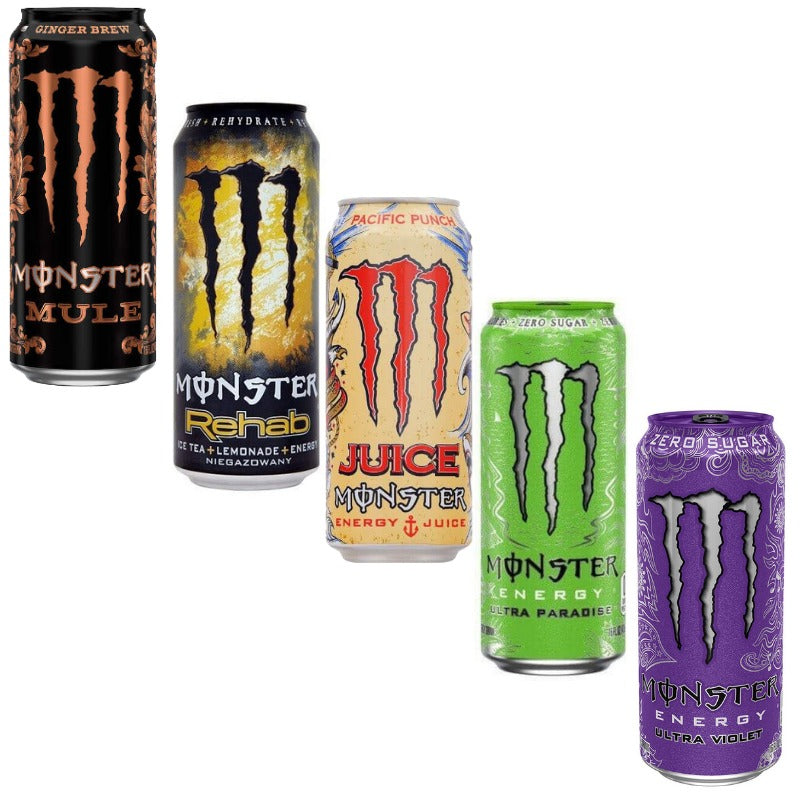 5x Monster Energy di vari gusti
