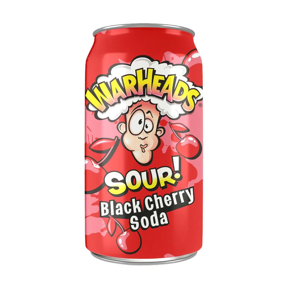 Warheads Sour Black Cherry Soda, bevanda al gusto amarena