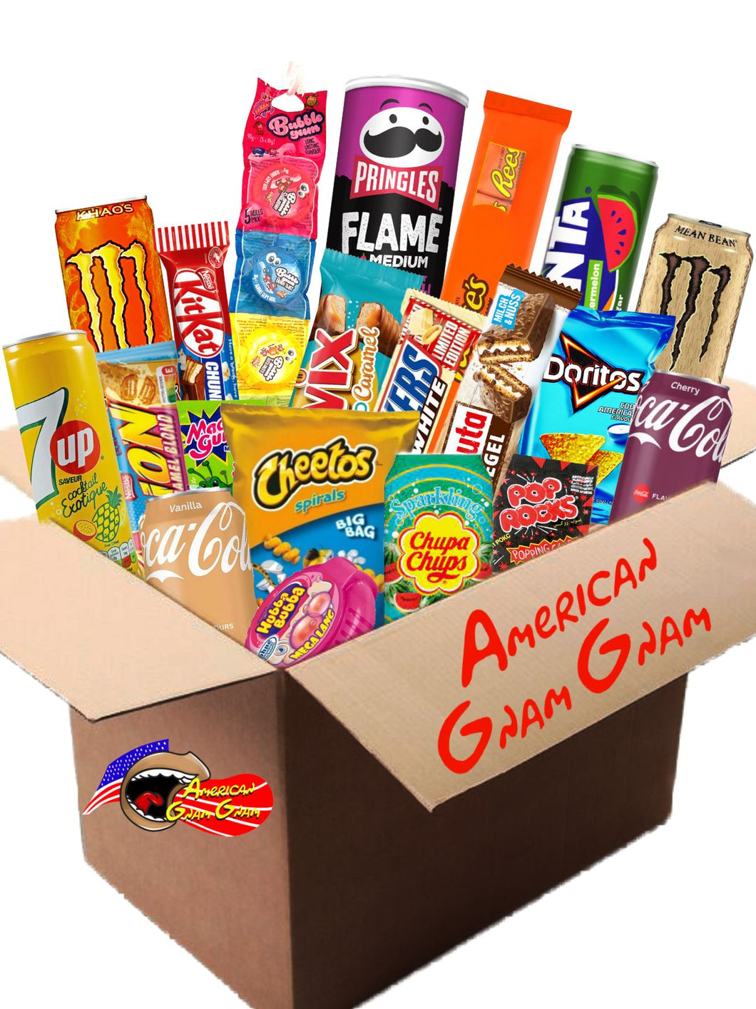 American Box da almeno 15 prodotti: dolce, salato e bevande
