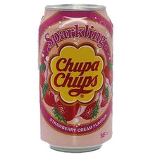 Carica l&#39;immagine nel visualizzatore di Gallery, 24 lattine Chupa Chups strawberry soda, gusto fragola
