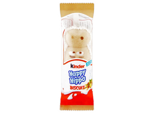 Happy Hippo, biscotto ripieno con crema al latte e alla nocciola