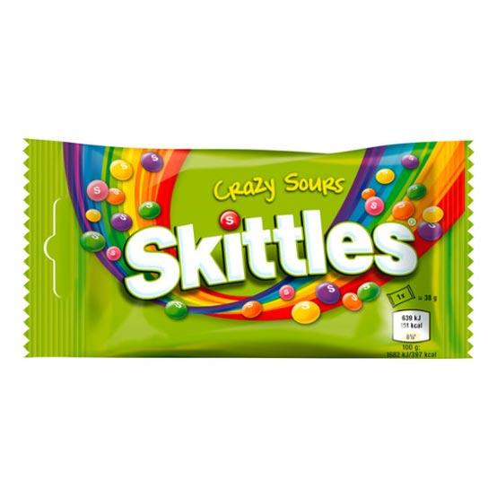 Skittles Crazy Sours, caramelle aspre alla frutta